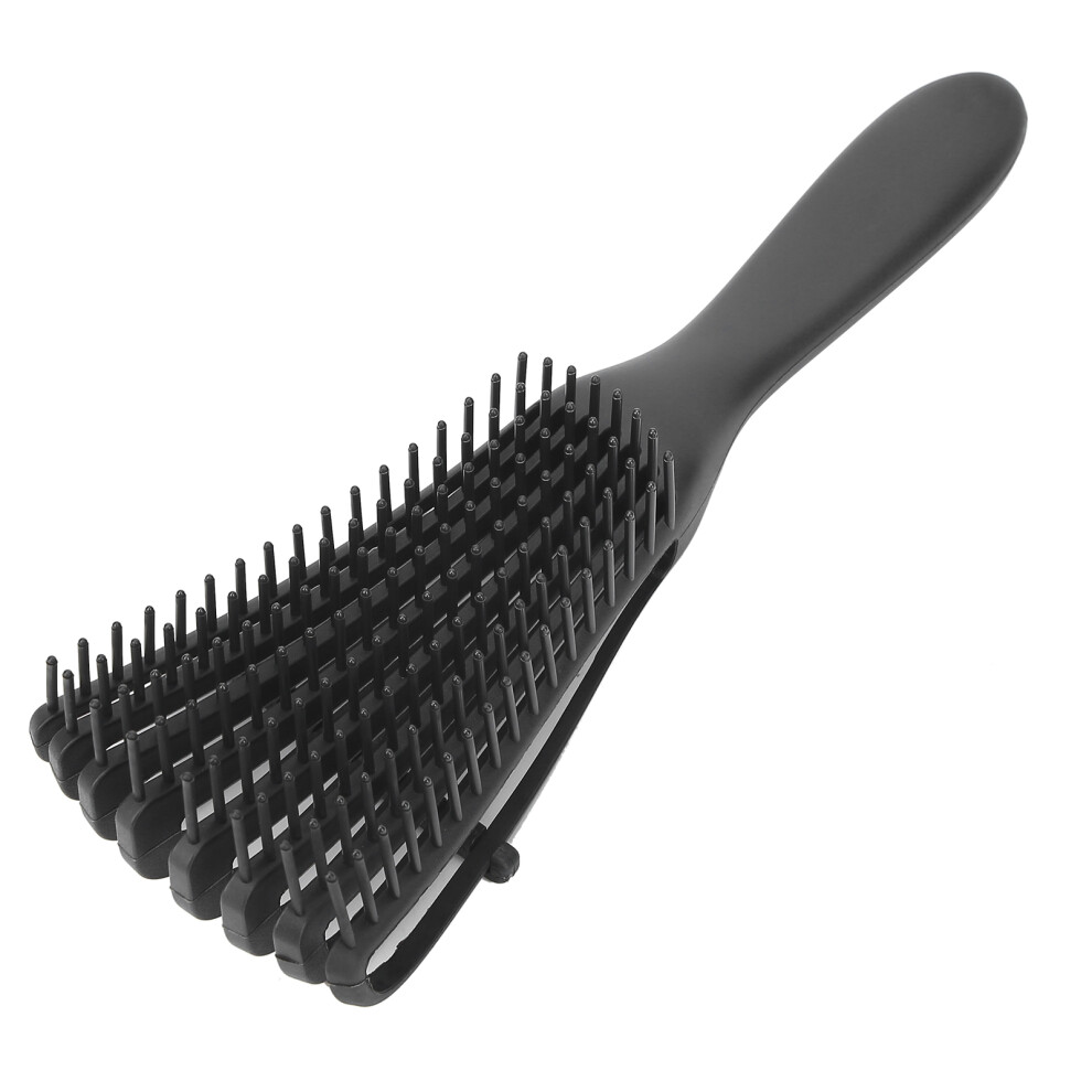 Detangling Hair Brush Knots Detangler Comb Fine Teeth Hair Brush Comb for Long Thick Wet Dry HairBlack