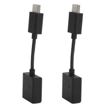2 pièces câble d’extension HDMI mâle-femelle 4K 11x3cm noir