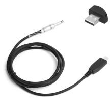 USB-Gitarrenkabel 6,35 mm Mono-Klinke auf USB für PC-Aufnahmen 2 m