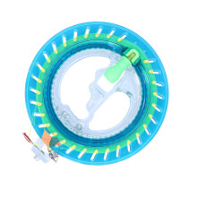 Enrouleur de ligne de cerf-volant bleu de 16 cm/6,3 po avec 100 m de ligne