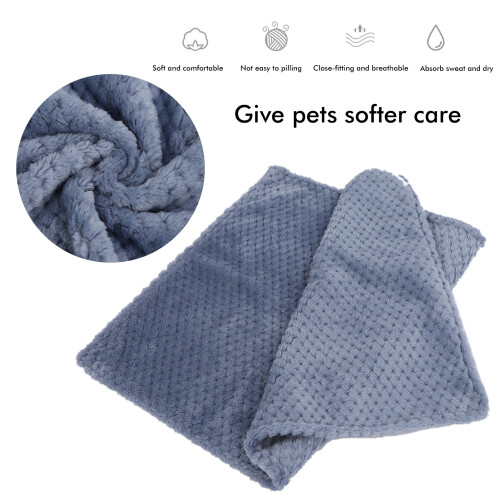 M Blu 80*58cm Coperta lavabile per cani, Caldo invernale 2