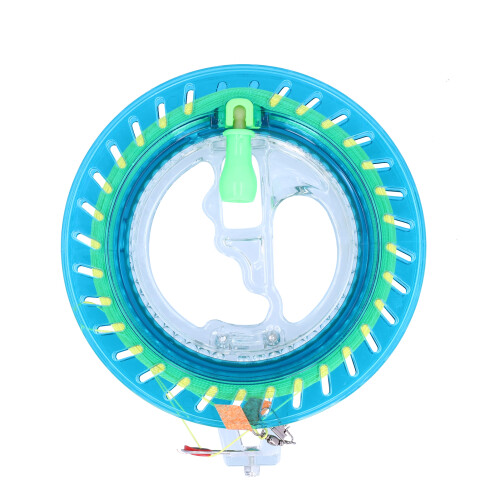 Avvolgitore di linee per aquiloni, ruota da 16 cm, Blu, linea da 100 m - ABS 1