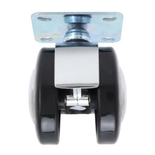 Roulette universelle auto-directionnelle 67x48 mm zinguée 117 g