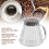 500 ml Bouilloire en verre borosilicate clair+caoutchouc 4