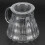 500 ml Bouilloire en verre borosilicate clair+caoutchouc 8