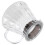 500 ml Bouilloire en verre borosilicate clair+caoutchouc 14