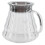 500 ml Bouilloire en verre borosilicate clair+caoutchouc 13