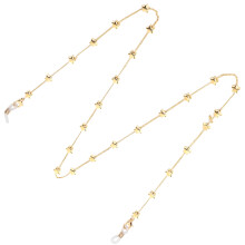 Chaîne pour lunettes au motif étoile et cache-bouche, longueur 67 cm
