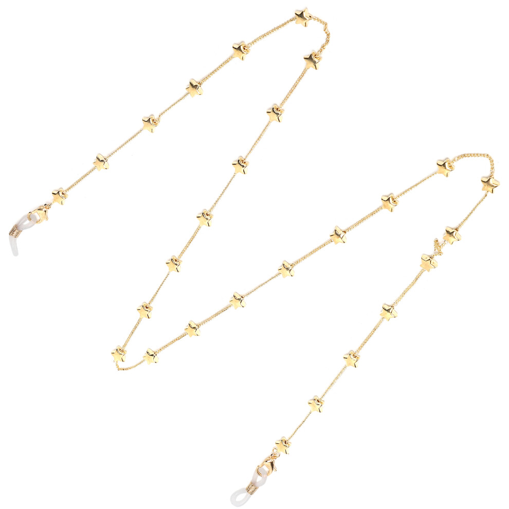 Star Pattern AntiLost Eyeglasses MouthMuffle Chain Eyeglasses Holder Chain Lanyard