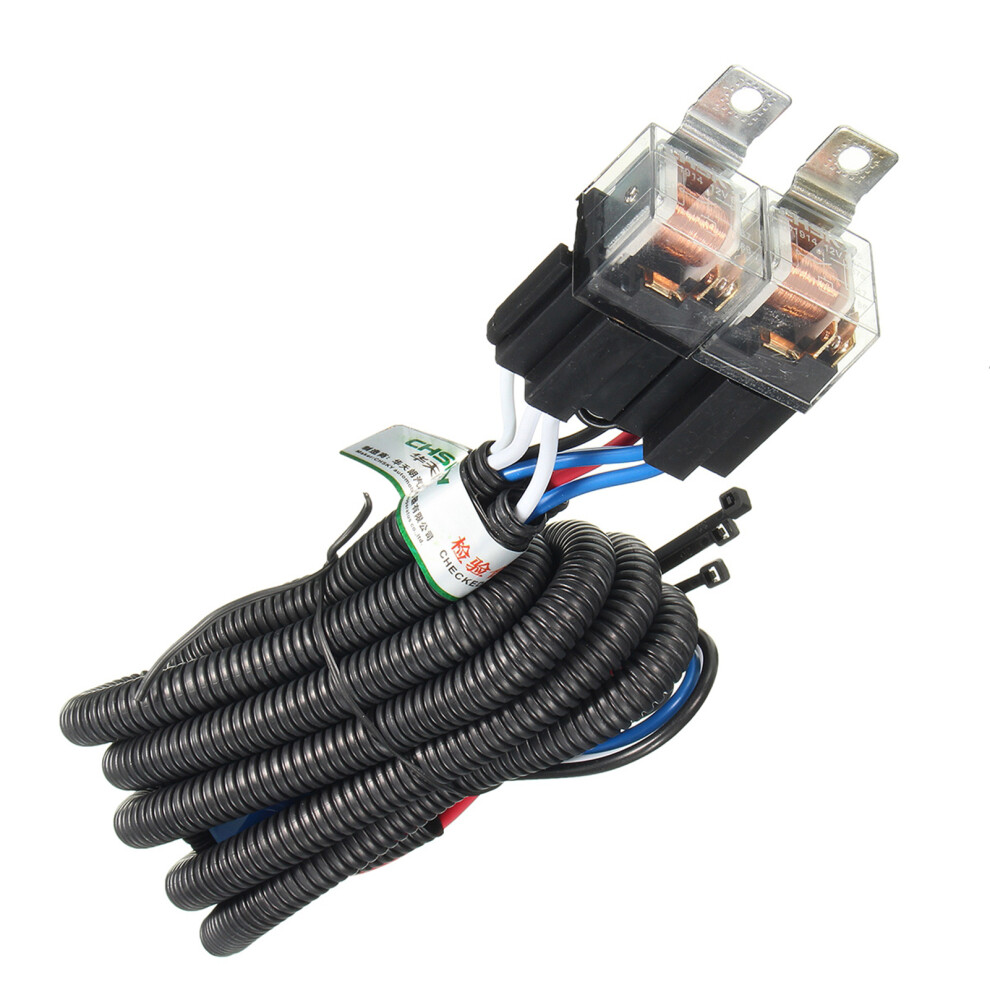 12V Car H4 Headlight Relay Wiring Harness Ceramic Lampholder Big Lamp Brilliance Intensifier 4611322894367