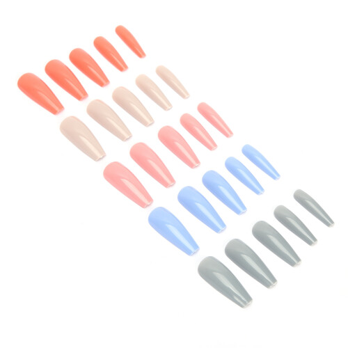 Tool01 Tips d’ongles colorés à couverture complète 100 pièces/boîte 2