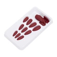 24 pièces F129 Ongles artificiels longs à couverture complète Color Art
