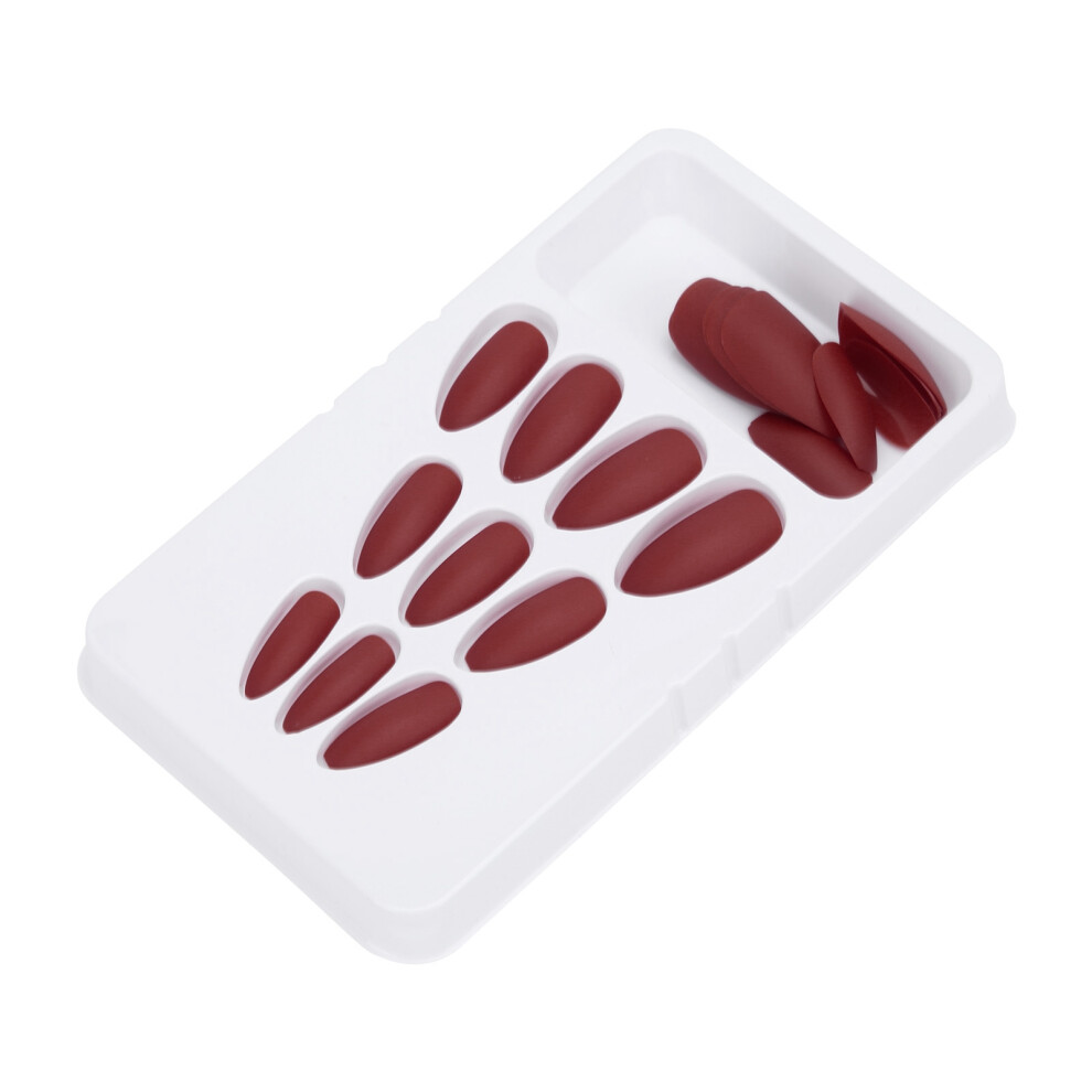24PCS False Fingernails Long Press Full Cover Fake Color Art Nails for DIY Nail Art SalonF129