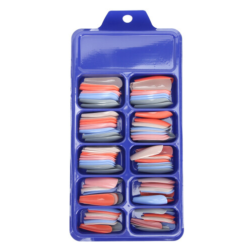Tool01 Tips d’ongles colorés à couverture complète 100 pièces/boîte 1
