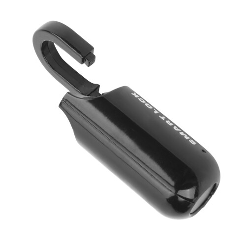Cadenas à empreinte digitale noir, compact, lot de 10 pièces 2