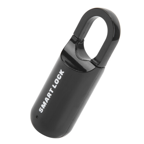 Cadenas à empreinte digitale noir, compact, lot de 10 pièces