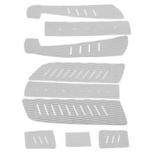 EVA Deck Traction Pad Nonslip Surfboard Mat Surf Tail Pad Mat for Longboard Paddle Board(White )