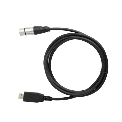 HS100B cavo USB a XLR femmina da 3 m nero 2