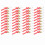 4 Sacchetti 64,0 g Sinker Snaps Rosso ABS Slider Clip 15