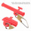 4 Sacchetti 64,0 g Sinker Snaps Rosso ABS Slider Clip 9