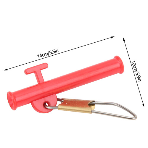 4 Sacchetti 64,0 g Sinker Snaps Rosso ABS Slider Clip 1