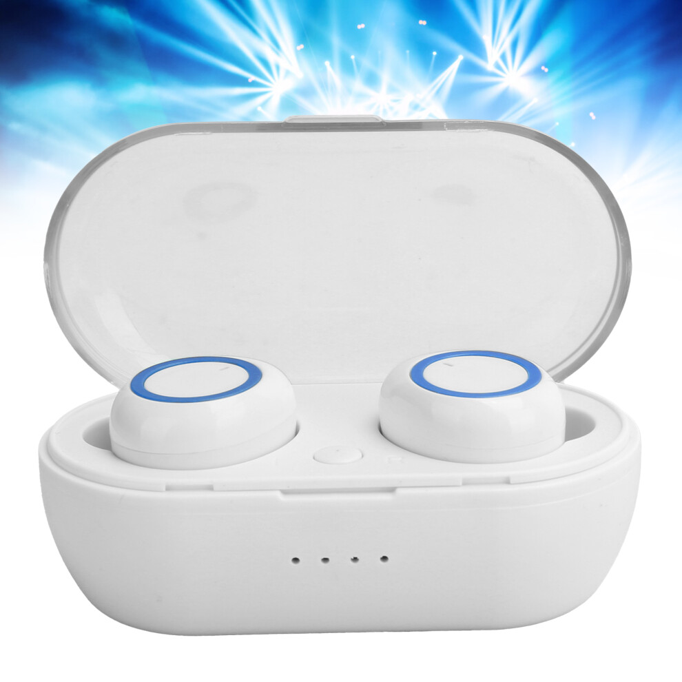 Y50 Wireless Tooth Earphone Tooth Earbuds Stereo Headphone Tooth 5.0 Headsetwhite Blue 9351322895036
