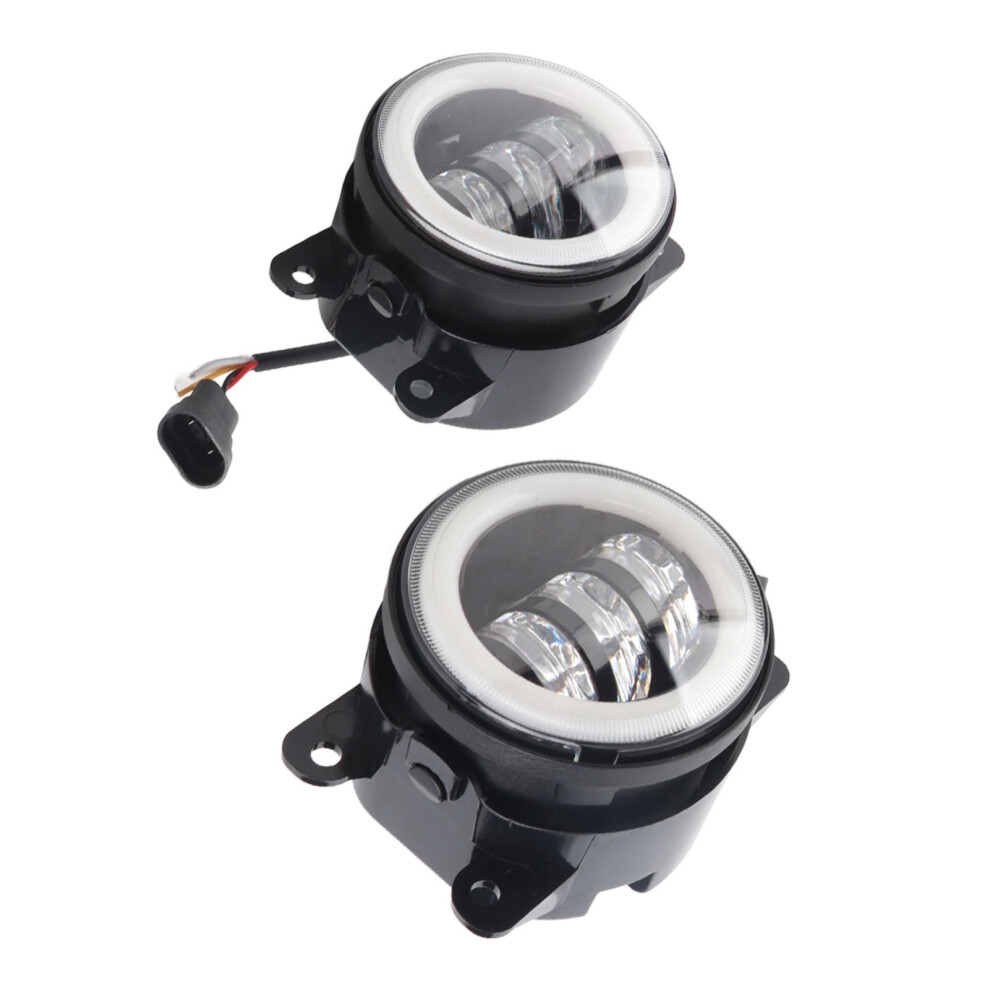 Angel Eyes 30W 3000Lm Led Front Fog 10Â30V Universal For Car Truck Van Trailer Light 7901322896810