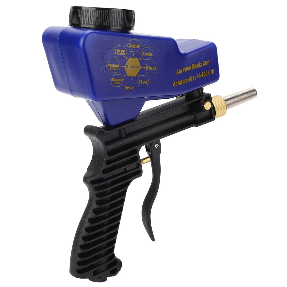 Gravity Feed Sandblasting Gun Air Sand Blaster Spray Handheld Tool 70Â150 Psi 6000Rpm 9421322898839