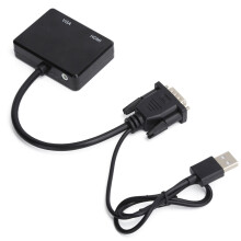 Splitter VGA a VGA HDMI Doppio Display Nero