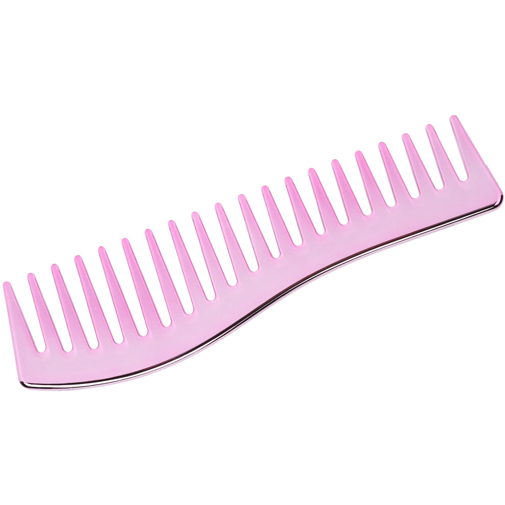 Unisex Pink Wide Tooth Combs No Handle Hair Detangling Comb Large Salon Shampoo Comb For Men Womenpurple