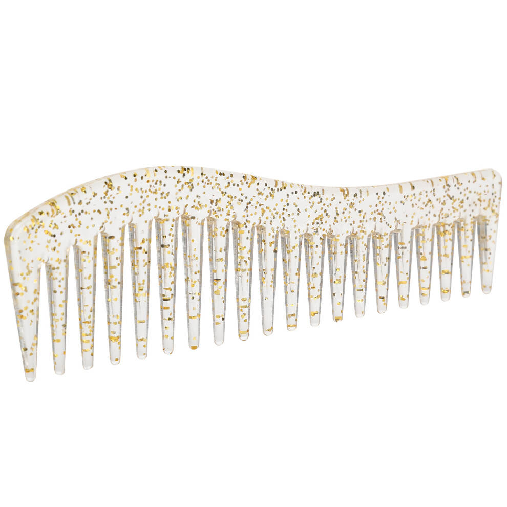 Unisex Wide Tooth Combs No Handle Hair Detangling Comb Large Salon Shampoo Comb For Men Womentransparent