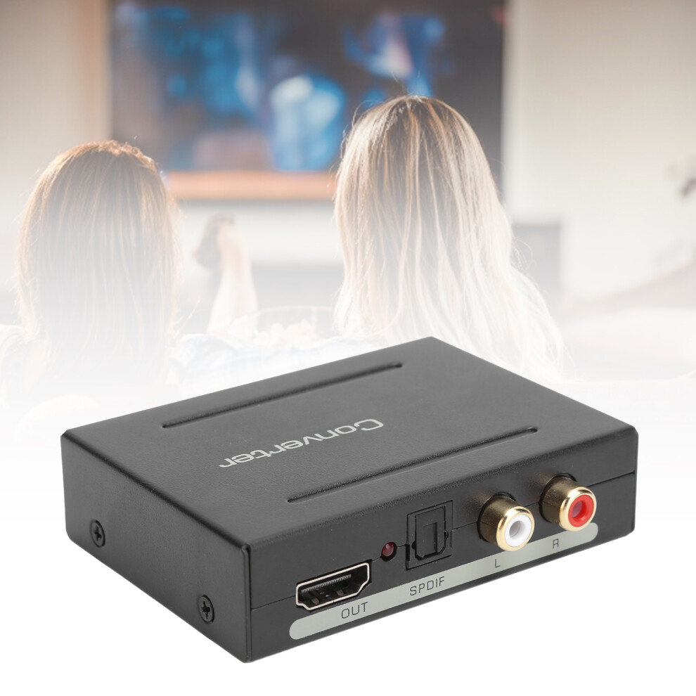 Audio Extractor Converter Highdefinition Multimedia Interface To Audio+ Spdif+ R/L( ) Black 4621322898791