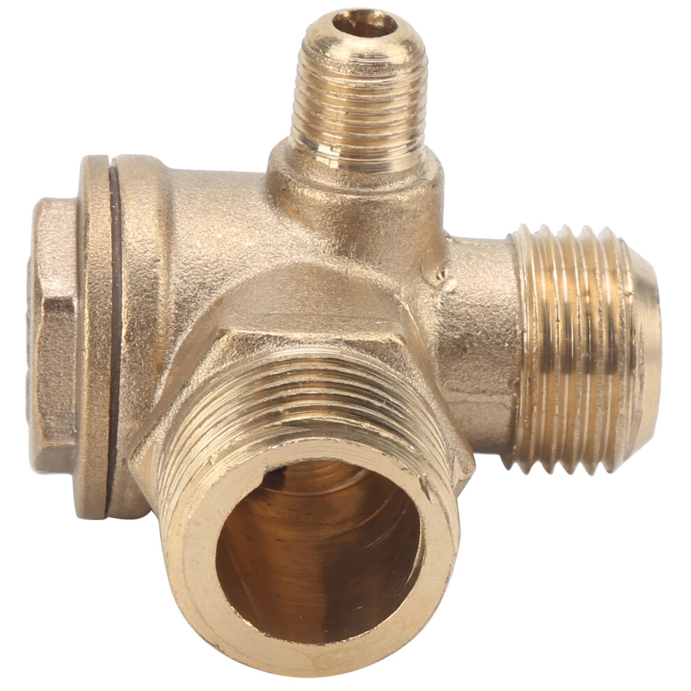 1ÂWay Valve Brass Material Threaded Pneumatic Air Compressor Accessories 1/2X3/4-16X10 9411322898885