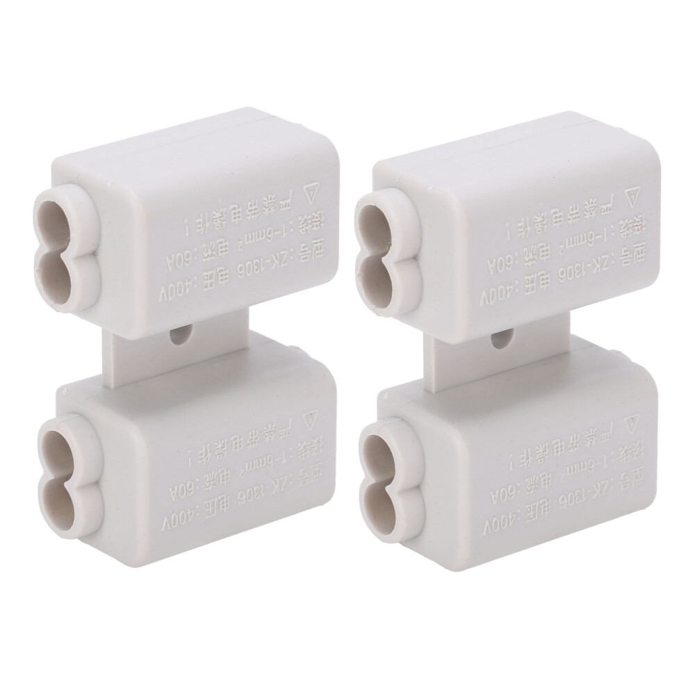 2Pcs Highpower Main Splitter 2Position Tshape Wiring Terminal Block Zk1306 400V 60A 7901322899835