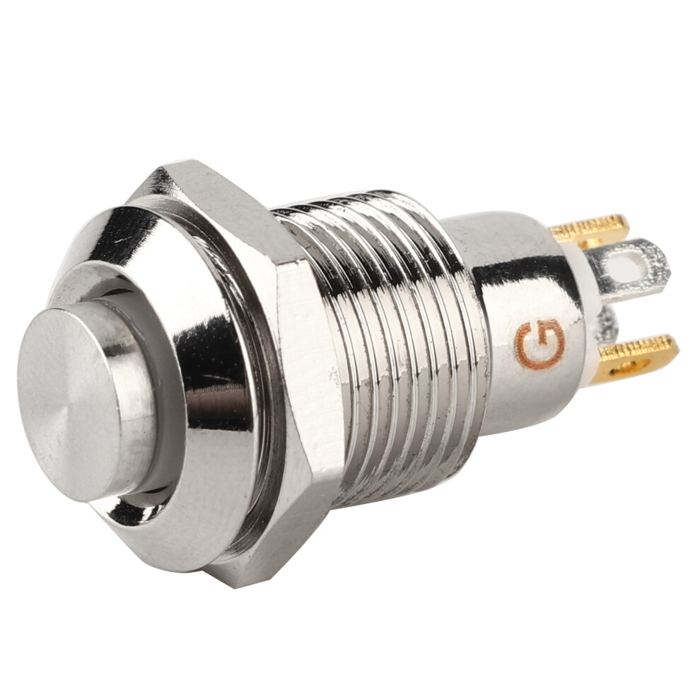 10Mm Metal Push Button Switch Waterproof Selflocking Start Switch With Light 3V(Green ) 4681322899884