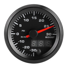 2in/52mm Universal 7 Colors LED Turbo Boost Meter PSI Pressure Gauge Digital Display Pointer