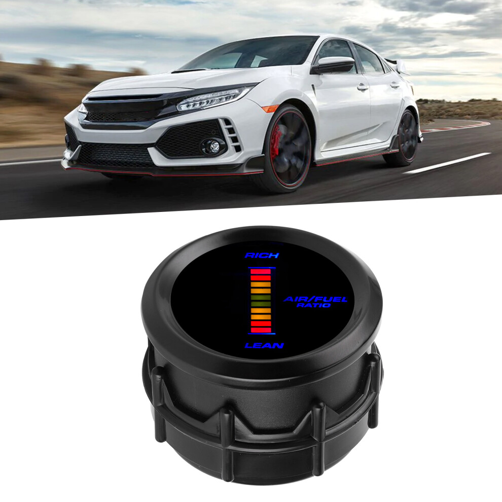 Universal Air Fuel Ratio Gauge Led Indicator Meter 52Mm Dia Auto Instrument Blue 4621322901064