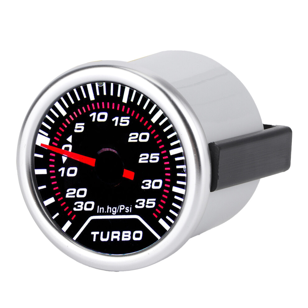 Universal Turbo Boost Gauge Vacuum Pressure Meter 35Psi Smoke Tint Lens Led Dial 52Mm 5021322900996