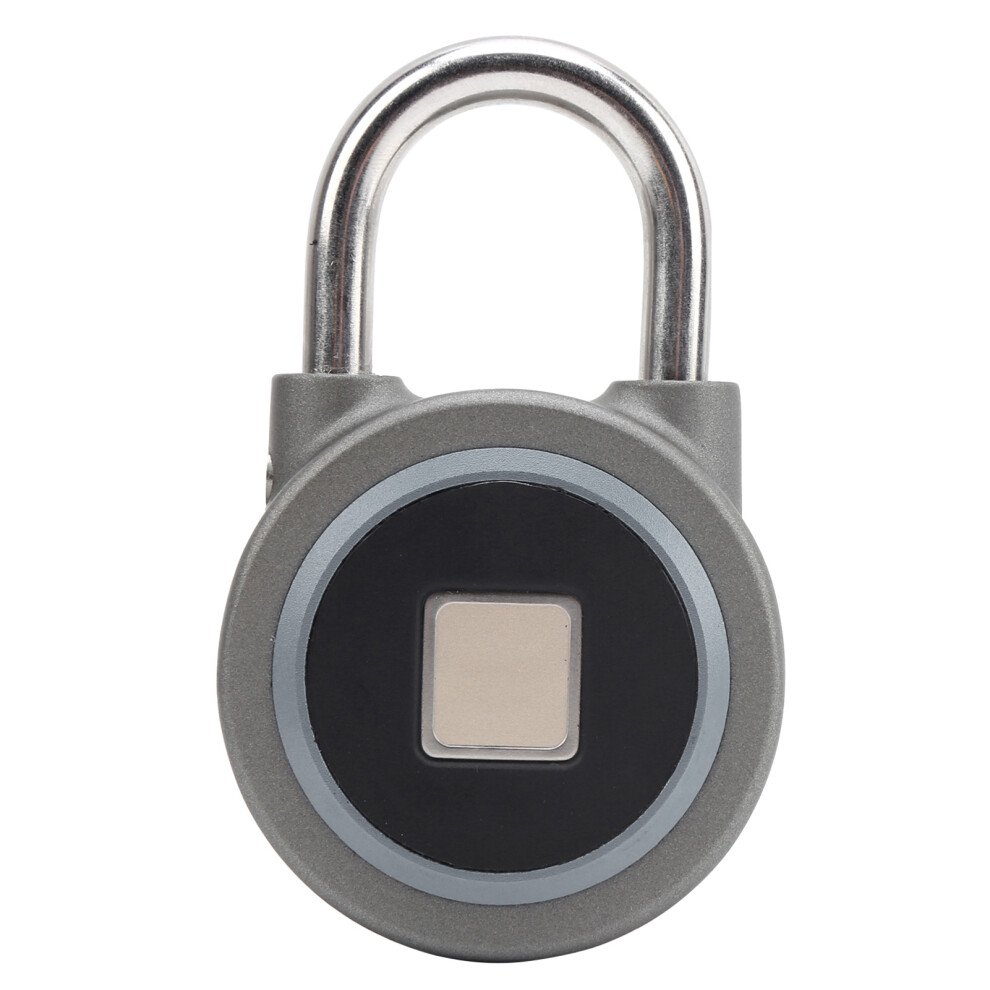 Fingerprint Portable Bluetooth Lock Smart Padlock Keyless Antitheft Security Door Tool Ip65 For Bag Drawer Suitcase(Light Grey ) 3711322903210