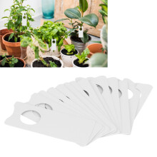 600 pièces d'étiquettes en PVC pour plantes, imperméables, 5 x 2 cm, blanches