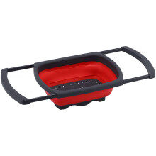 Cestino pieghevole per scolatura Modello 39x26x13 cm Rosso