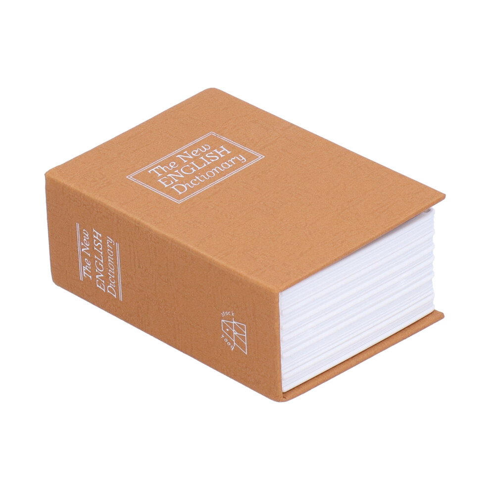 Mini Safe Box Simulation Book Security Money Jewelry Box With Lock Keys For Home Officeyellow 7891322904410