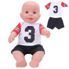 Baby-Doll-Kleidung Trainingsoutfit für 18-Zoll-Kinder Geburtstag Geschenk QD18-048