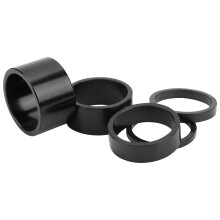 5 pièces rondelles de fourche avant en aluminium noires 28,6-34,0 mm