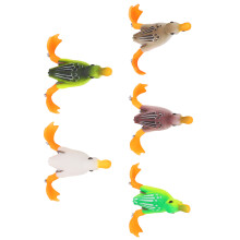 5 Stück Topwater-Entenangeln Köder, Gummi-auftriebende Köder, 9cm