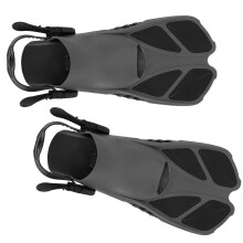 2 pièces de palmes de snorkeling réglables - TPR souple, talon ouvert