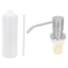 Dispenser di sapone spazzolato da 350 ml 155x55mm, ricaricabile