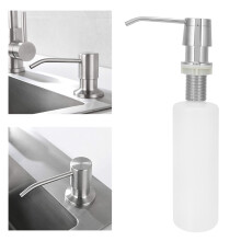 Distributeur de savon pour lavabo 350 ml 155x55mm Finition argentée