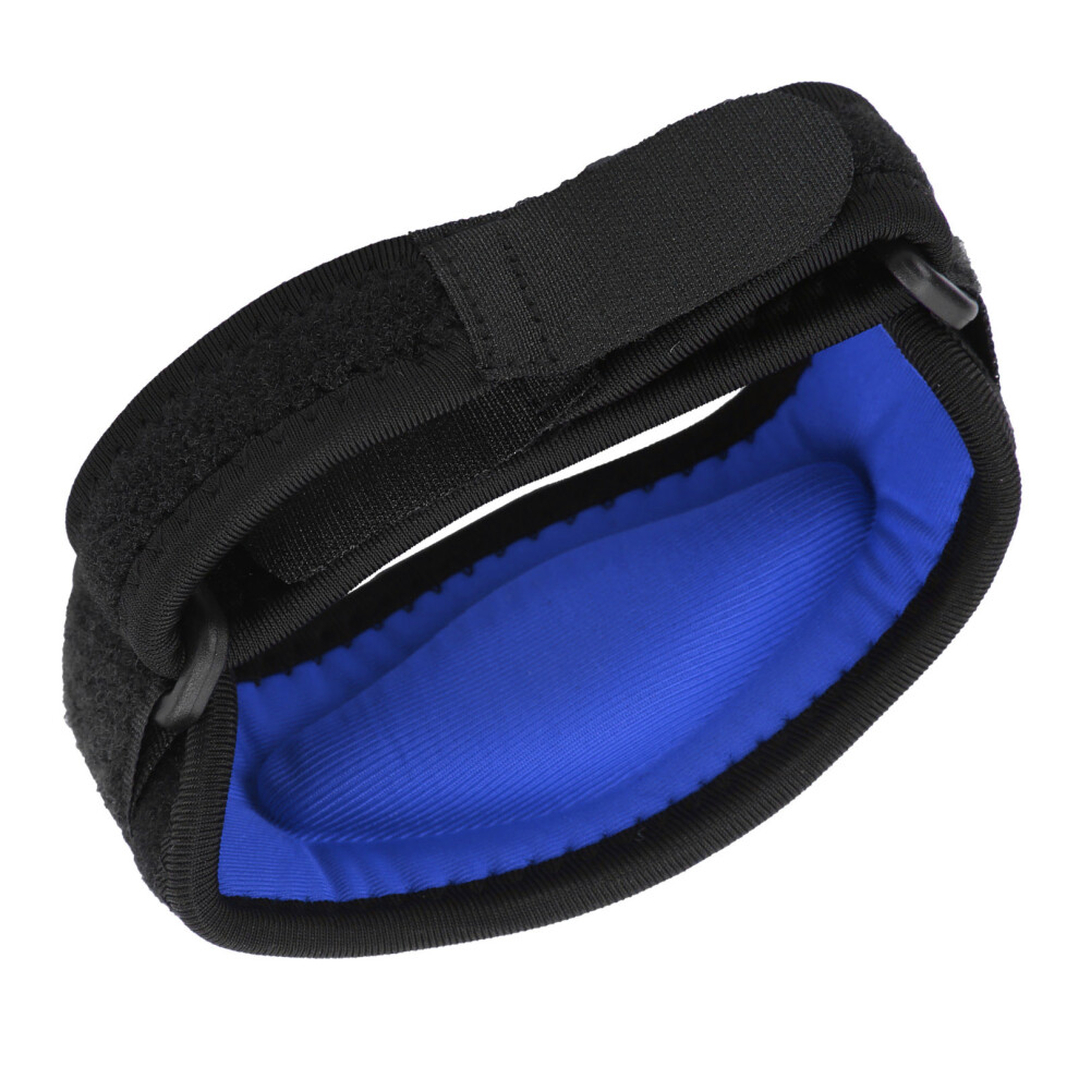 Tennis Elbow Brace Adjustable Sports Safety Elastic Elbow Pads for Basketball Pain Relief(Bleu foncÃ© )