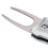 Forchetta per divot da golf verde 11,2 cm 57 g argento 11